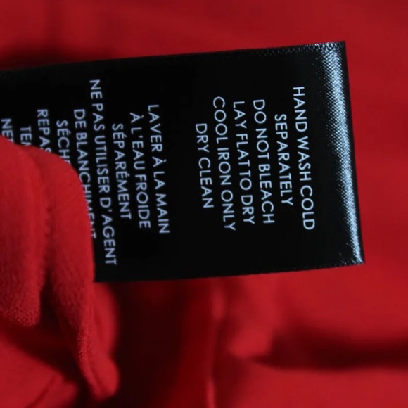 Badgley Mischka - Draped One Shoulder Mini Dress Bright Red Size Medium NWT - Picture 6 of 6